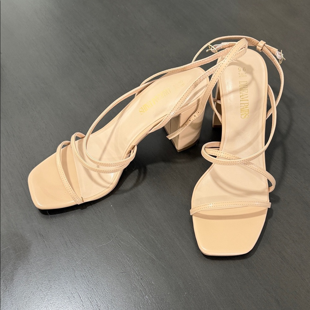 Dream Pairs brand nude heels/sandals, size 9.5